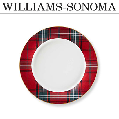 [해외][윌리엄 소노마] Tartan Dinner Plates, Set of 4